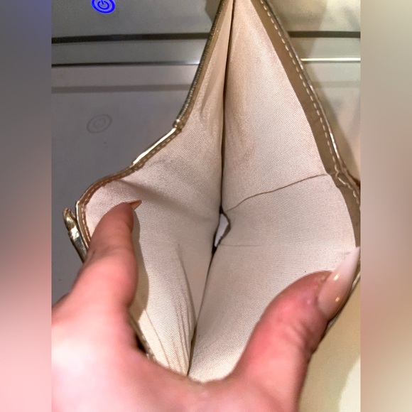 Chanel Wallet Timeless CC Metallic Gold Leather Long Flap Continental Yen Bifold - Picture 16 of 17